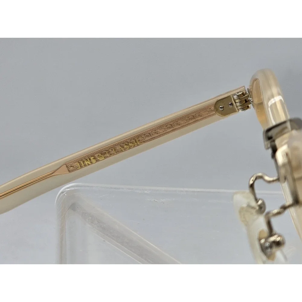 JINS Eyeglass Frames 46 - 21-152 - 37.5 ACCF14A151A82 - LOOSE FRAMES, SITS ASKEW